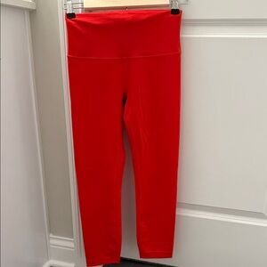 Lululemon Red Leggings
